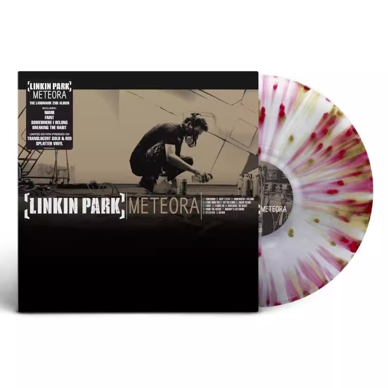 官方正版 Linkin Park林肯公园专辑 Meteora 喷溅彩胶 LP黑胶唱片