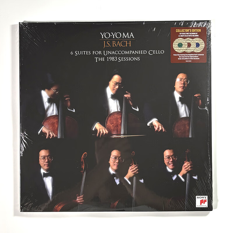 正版 马友友 巴赫 6首无伴奏大提琴组曲 1983版录音 黑胶唱片3LP
