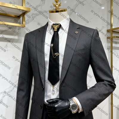 原创金牛项链领带复古潮艺术领带