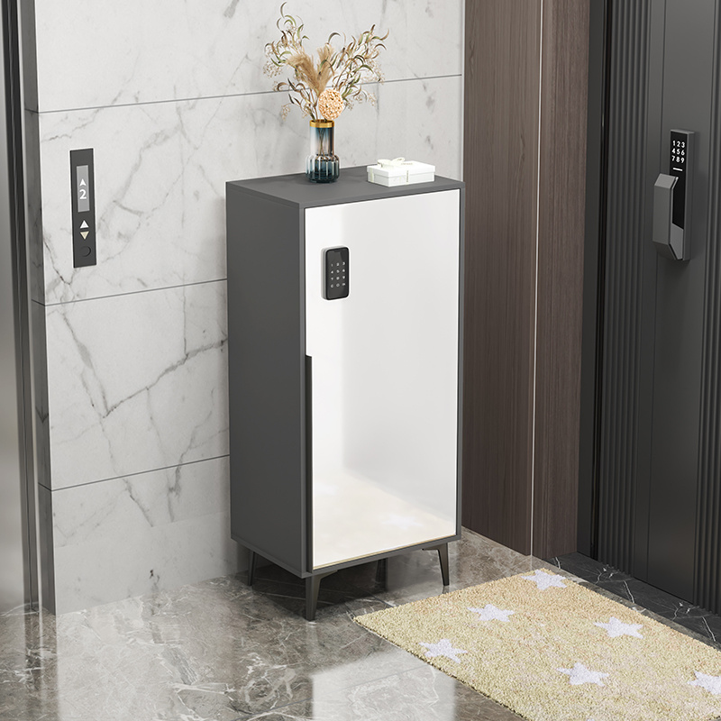 可带锁超窄小简易鞋柜