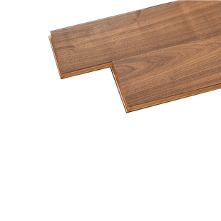 安信黑胡桃新三层经典胡桃实木复合锁扣地板E0级地暖 厂家直销