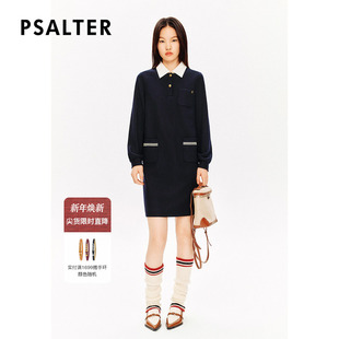 PSALTER诗篇学院风毛织裙连衣裙冬款 美丽诺羊毛