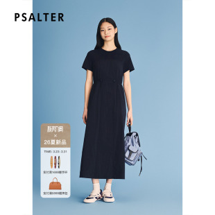 新款 诗篇专选减龄甜酷工装 风抽绳收腰休闲连衣裙2026夏季