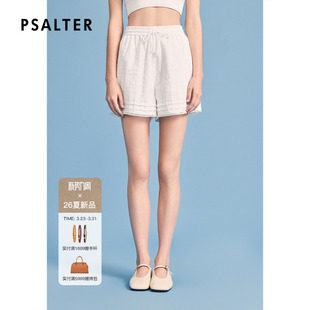 新款 PSALTER诗篇松紧腰直筒简约宽松运动抽绳短裤 2026夏季
