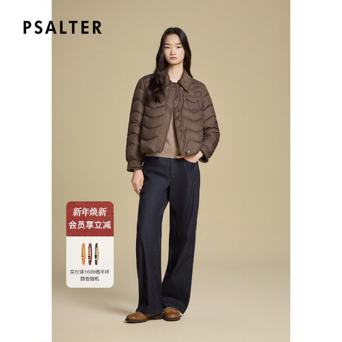 【面包服】诗篇专选灯芯绒翻领复古波浪绗缝羽绒服2025冬季新款