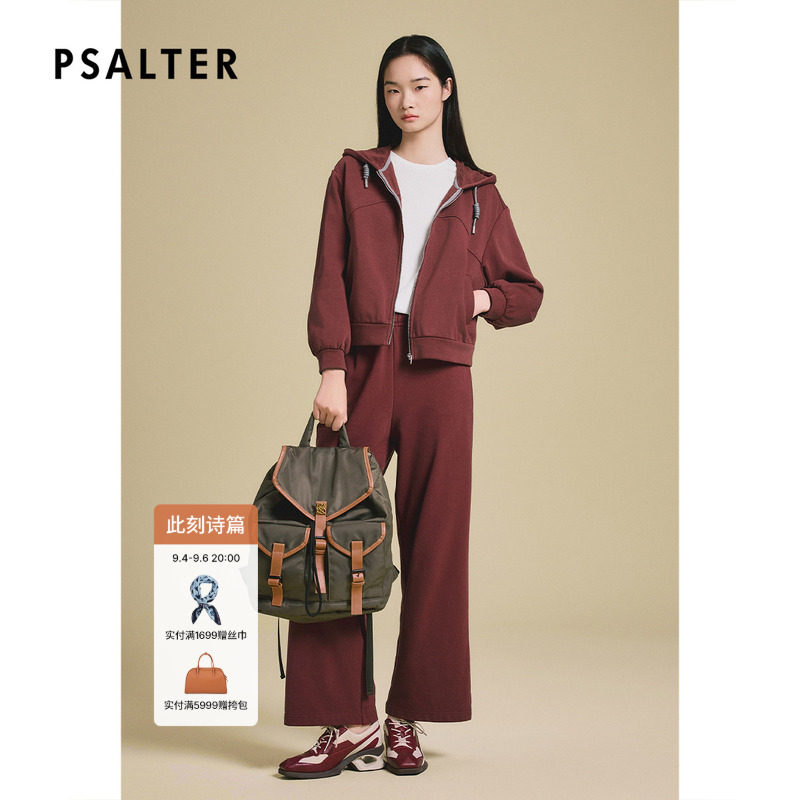 PSALTER诗篇时尚休闲运动风短款外套女百搭连帽上衣2025春款图片