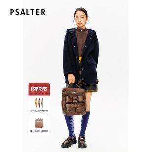【羊毛混纺】PSALTER诗篇年轻学院感连帽大衣毛呢外套冬款