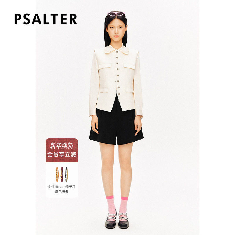 PSALTER诗篇宽松显瘦简约百搭高腰短裤休闲裤夏款