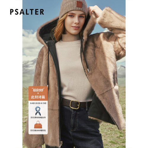 【反季】PSALTER诗篇正反两穿大衣水貂皮草派克服2025冬款