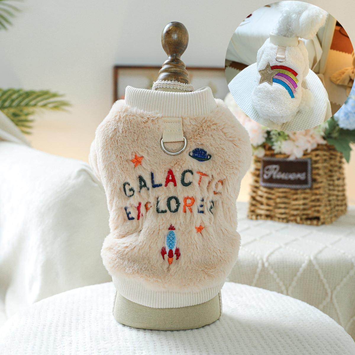 字母彩虹冬天保暖牵引比熊加绒棉衣泰迪秋冬季小型犬猫咪防掉毛装,宠物/宠物食品及用品,狗宠物服装/雨衣,淘宝优惠券,粉丝福利购,淘宝优惠卷