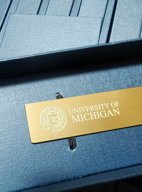 UMich美国密歇根大学MICHIGAN UNIVERSITY书签定制送朋友