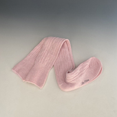 长筒袜时尚 冬季 提花羊毛袜保暖袜女袜粉色时尚 甜美膝盖上袜子