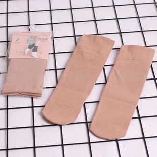 6双永春丝袜女短款加绒薄款精梳棉拉绒厚保暖短袜加厚短筒袜秋冬