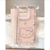 粉色凯蒂猫适用苹果16promax手机壳iPhone16pro 13卡通12软 15新款
