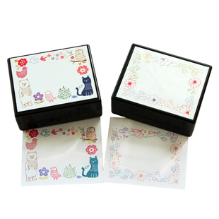 TAIYOPINE泰洋合璧堂高细多彩浸透印章艺术边饰框迷你DIY上色便签