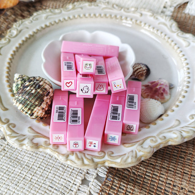 日本进口TAIYOPINE拓优派高细多彩浸透自填色印章手帐迷你塑柄款