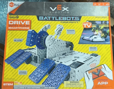 赫宝BattleBots格斗机器人VEX IQ积木拼插装咬合墓碑牛头儿童玩具