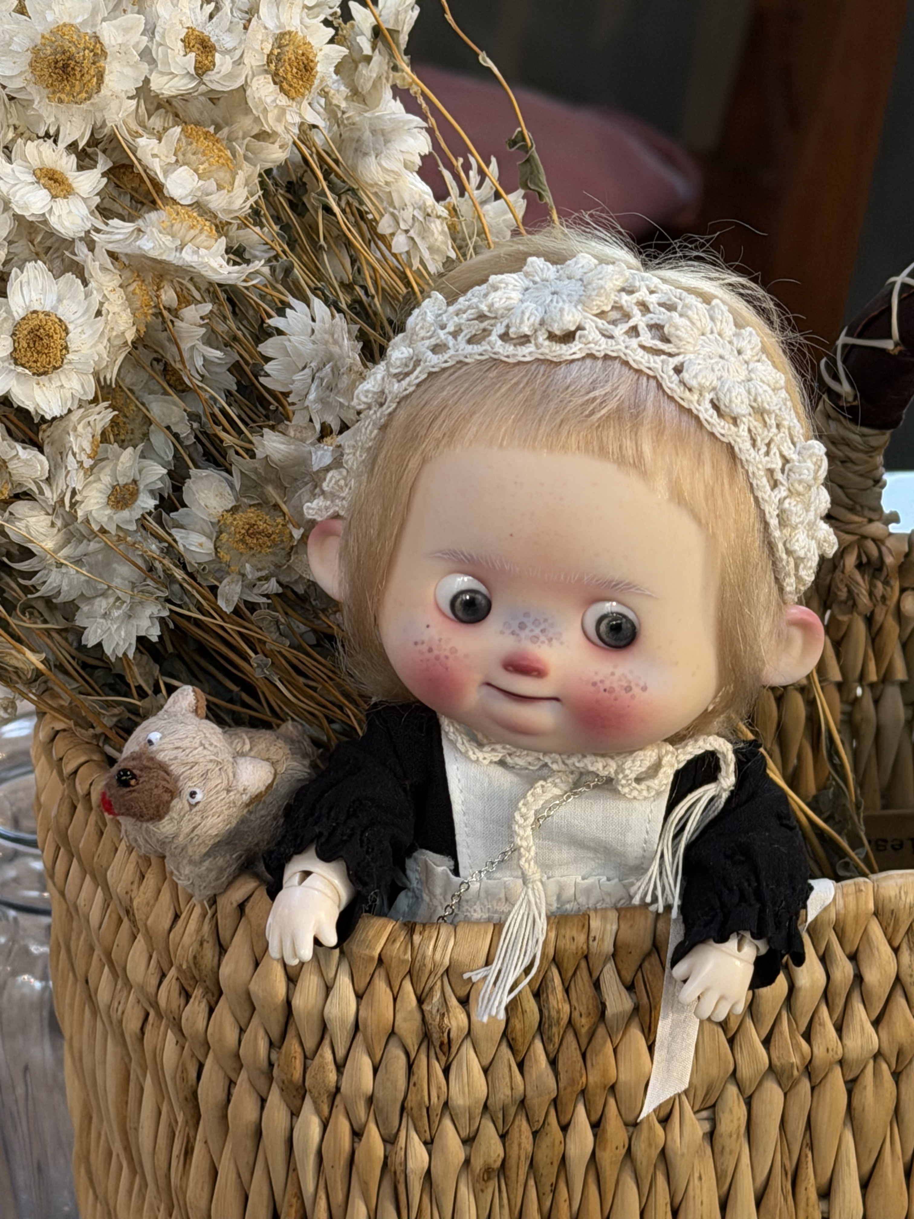 【现货】josh尺寸bjd娃用钩花发带