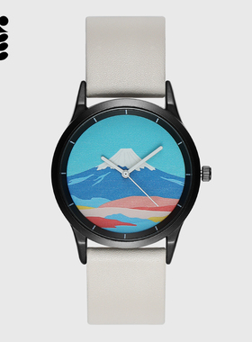 Funtime X Bitbird联名富士山学生手表男女款小众设计动漫可爱ins
