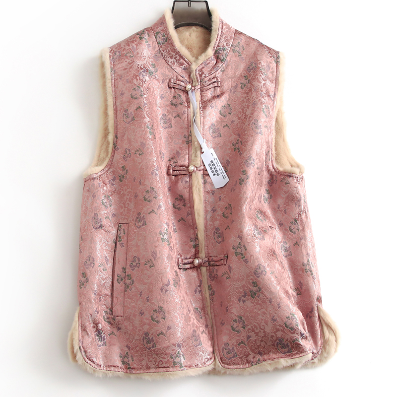 加厚无袖保暖坎肩外套女背心马夹