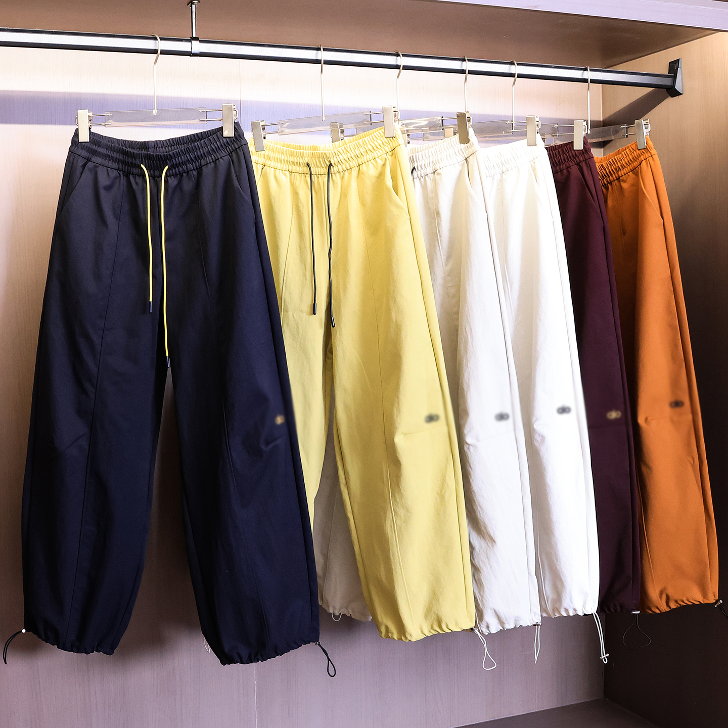 可收缩裤脚宽松工装裤运动休闲裤