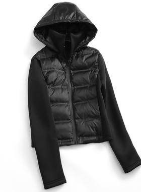 轻薄连帽显瘦修身保暖跑步运动外套2024冬新款长袖女棉衣棉服H272