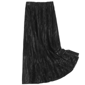 烫钻丝绒褶皱松紧腰显瘦a字裙气质百搭长裙女腰裙高腰半身裙J320