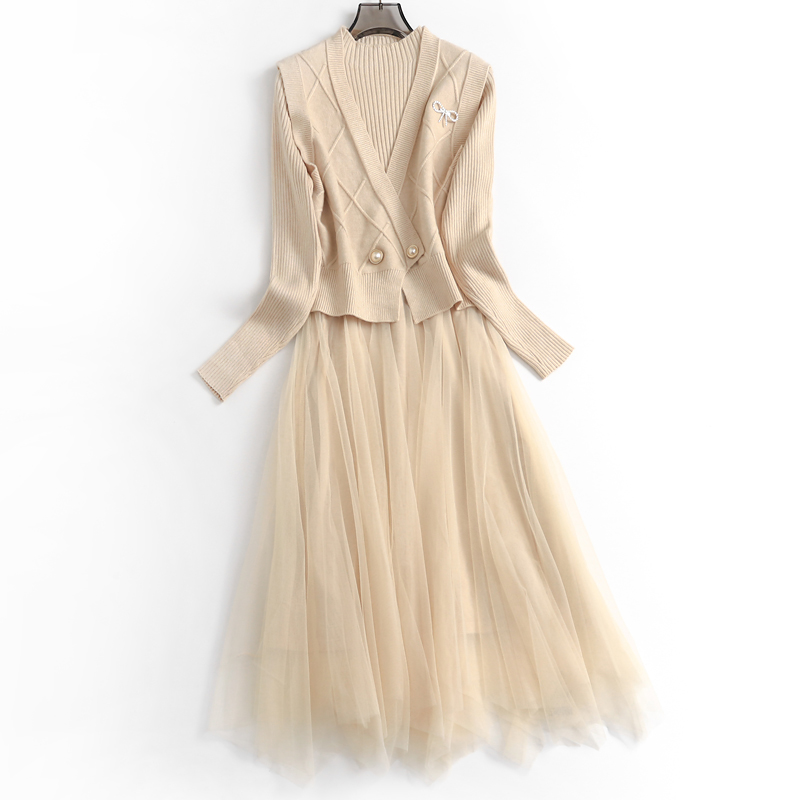 小香连衣裙女秋冬2023新款修身