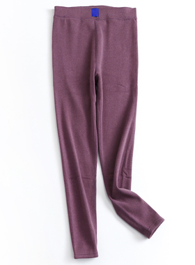 新情侣款速热驼绒高弹加绒加厚保暖打底裤秋裤男女秋冬新款M228