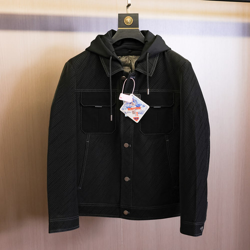 冬季男士时尚百搭翻领羽绒服外套