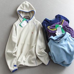 保暖聚热 户外运动风双面摇粒绒连帽宽松抓绒衣卫衣M892 情侣款