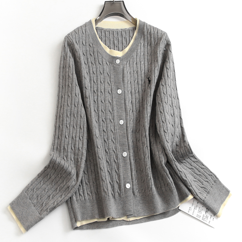 毛衣开衫长袖减龄百搭女针织衫