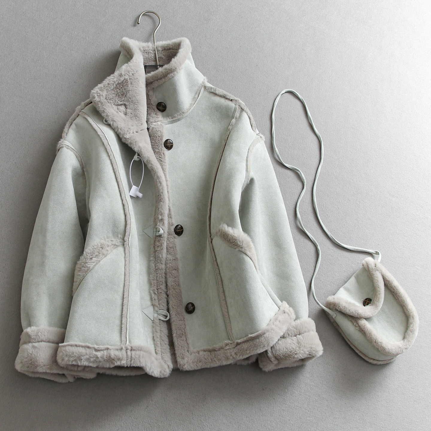 「配小包」加绒加厚保暖皮毛一体仿羊羔毛长袖女装毛茸茸外套Q286,女装/女士精品,短外套,淘宝优惠券,粉丝福利购,淘宝优惠卷