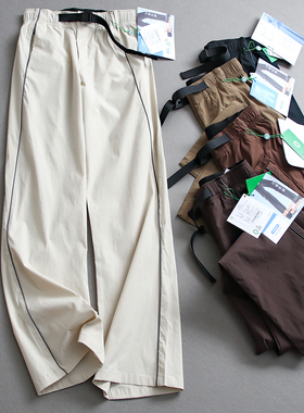 「显瘦显腿长」轻盈干爽显腿直微喇速干裤户外工装风女休闲裤L768