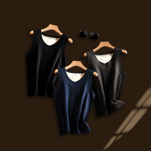 三倍保暖无痕双面全贴羊毛填充2024冬无痕内搭保暖男士 背心G281