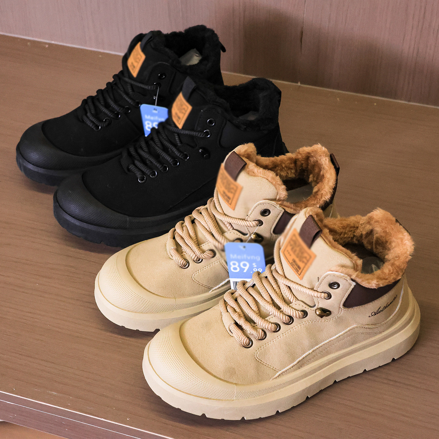 高帮男鞋冬季新款加绒保暖棉鞋男士厚底工装马丁靴防寒雪地靴Q099,流行男鞋,时尚休闲鞋,淘宝优惠券,粉丝福利购,淘宝优惠卷