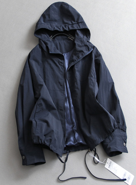 三防功能户外运动风连帽宽松显瘦2025秋季新款减龄休闲女外套B136