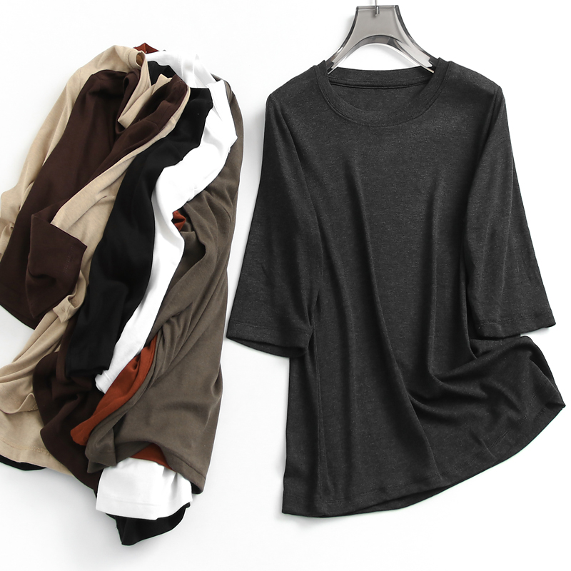 秋新款打底衫上衣通勤百搭T恤女