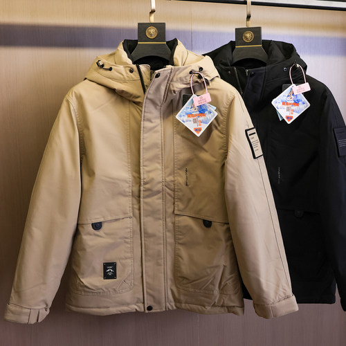 加厚保暖冬季百搭连帽长袖羽绒服