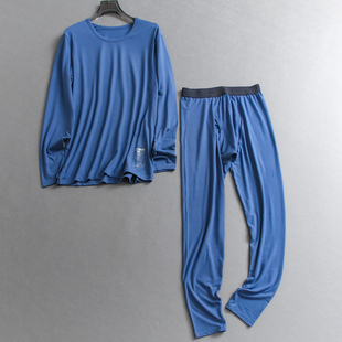 B506 保暖内衣套装 柔软亲肤抗菌面料轻盈高弹力男款 纯色秋衣秋裤