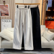 一条过冬 Q474 休闲裤 男女同款 纯色松紧腰防风防水防污羽绒长裤