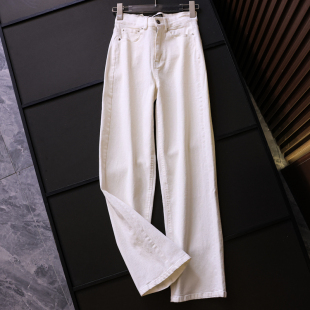 牛仔裤 纯色高腰显瘦直筒裤 女裤 通勤百搭休闲长裤 Z782 显腿直烟管裤