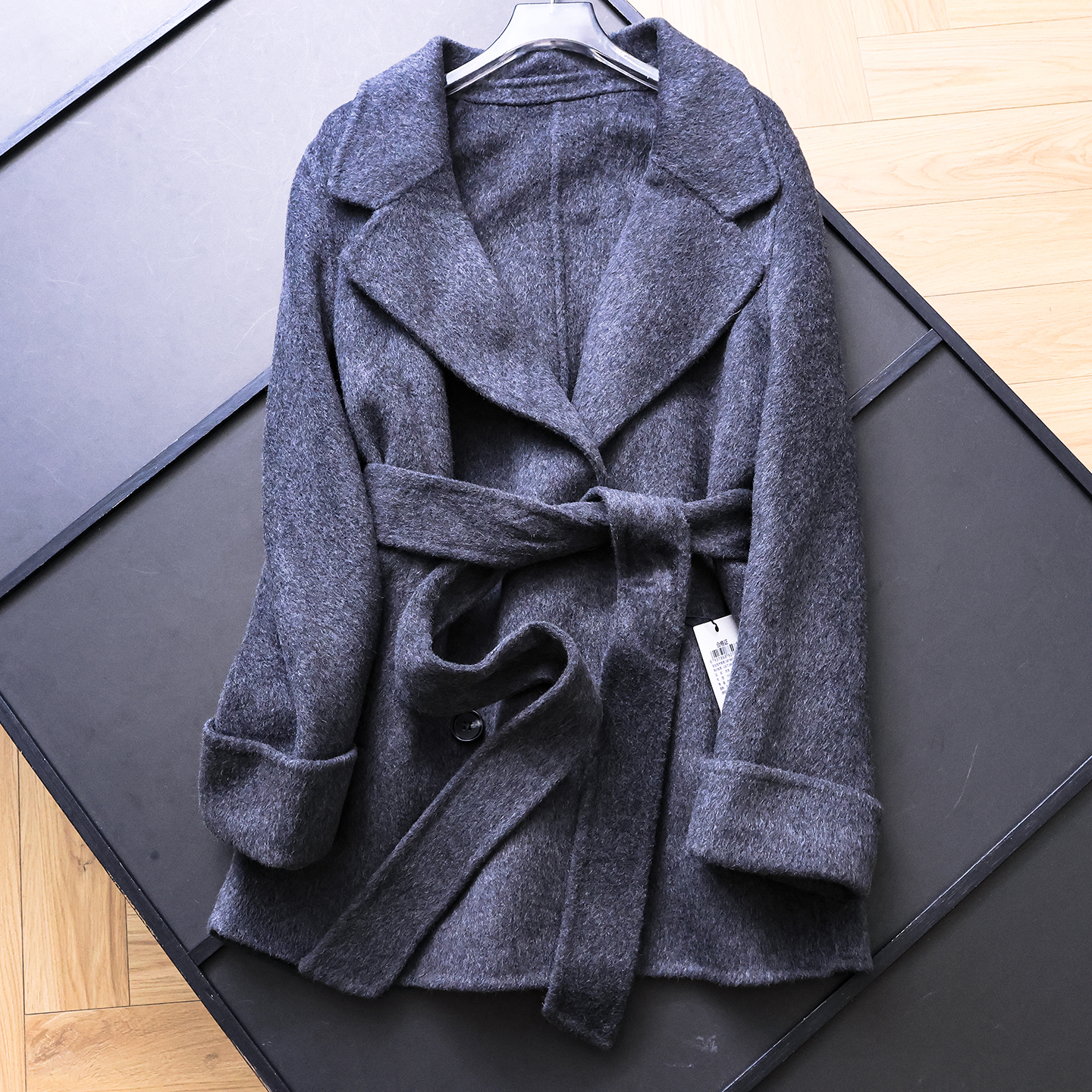 双面呢羊毛大衣长袖女毛呢外套