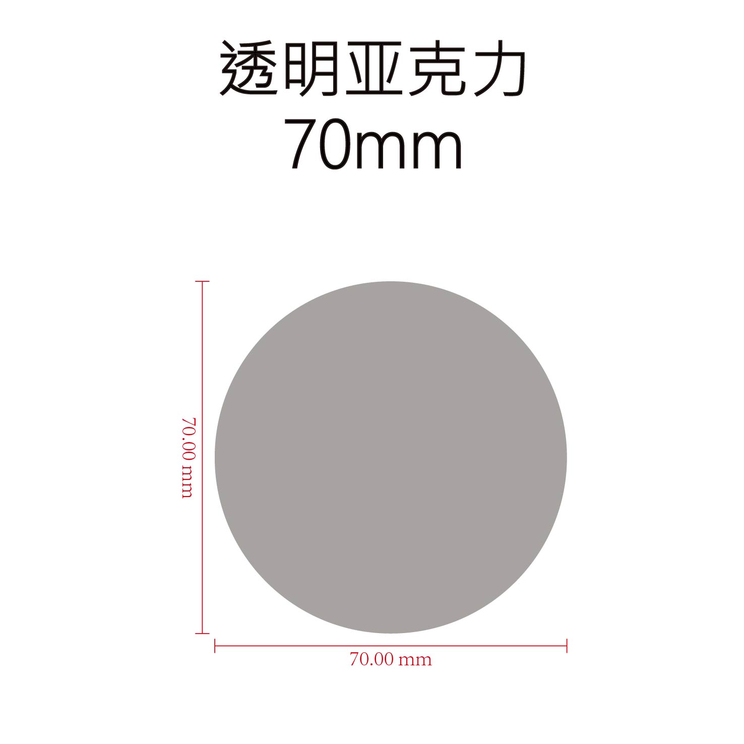 战锤底座 圆形底座 亚克力底座 70mm