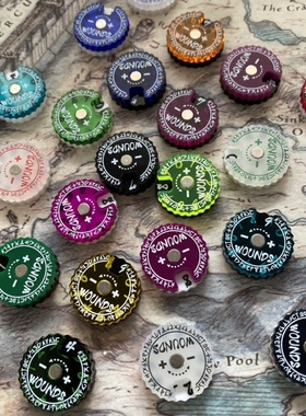 战锤 计数器20mm0-9 桌游计数器 wounds tracker