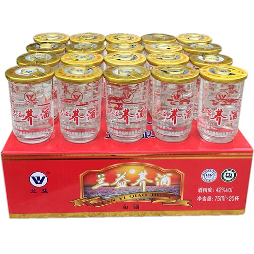 兰益松苦荞酒75ml*20杯42度