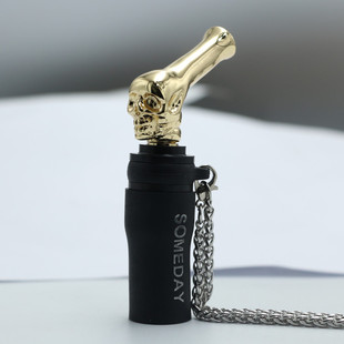SOMEDAY shisha mouthpiece 金属弯头骷髅头阿拉伯水烟嘴阿尔法赫