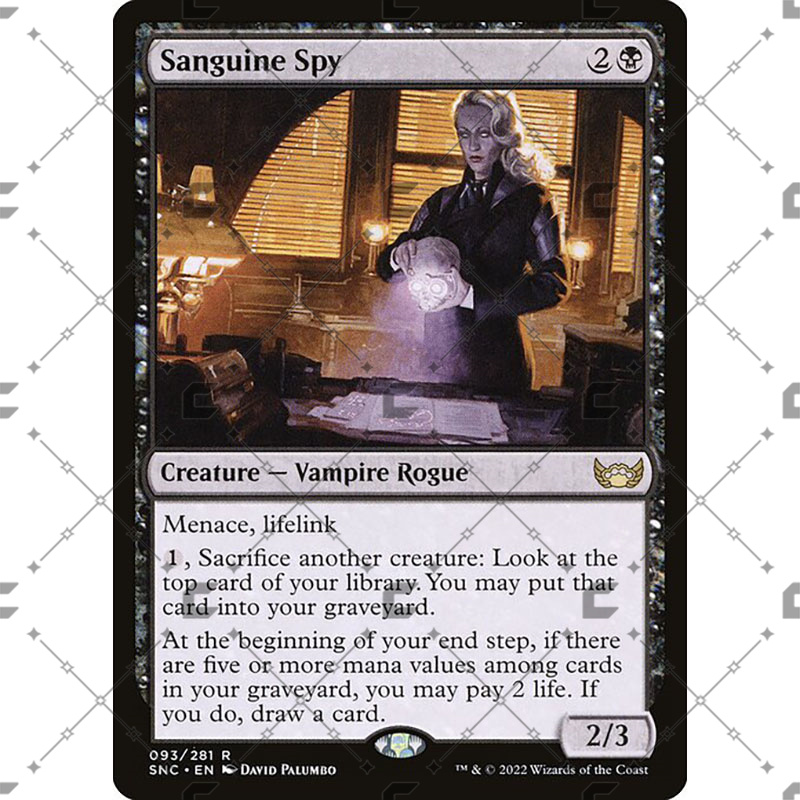 【COPTUS】 万智牌 血色探子 Sanguine Spy 简中 SNC-093/420