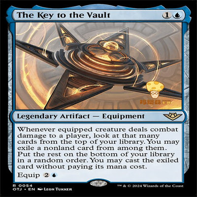 宝库秘钥The Key to the Vault万智牌MTG光雷驿镖客OTJ-54英文金