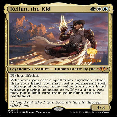 凯澜小子Kellan, the Kid万智牌MTG光雷驿镖客OTJ-213英文秘稀